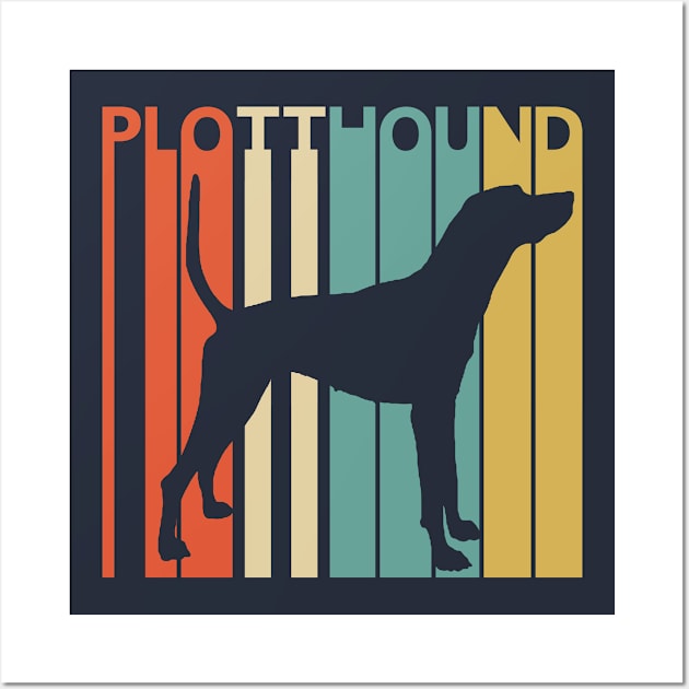 Vintage 1970s Plott Hound Dog Owner Gift Wall Art by GWENT